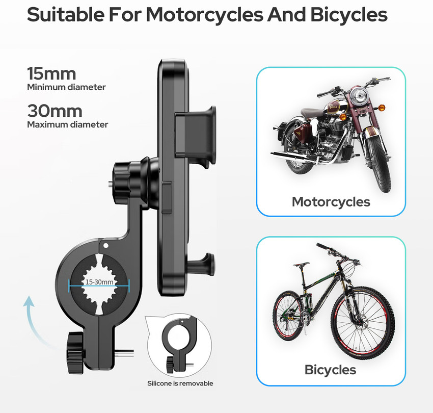 Removable mobile top holder for bike