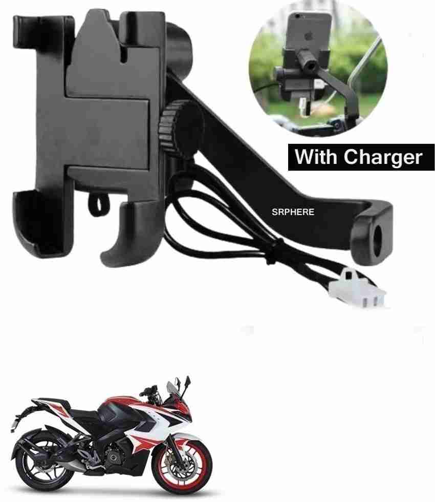 Bike mobile holder with charger waterproof top