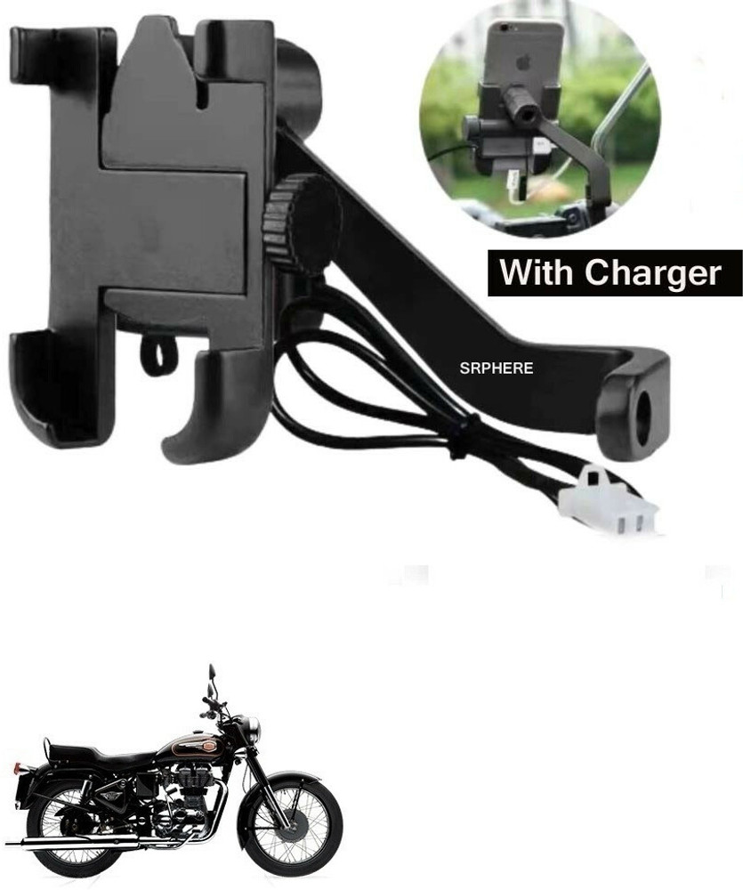 Waterproof mobile holder for bike with charger on sale