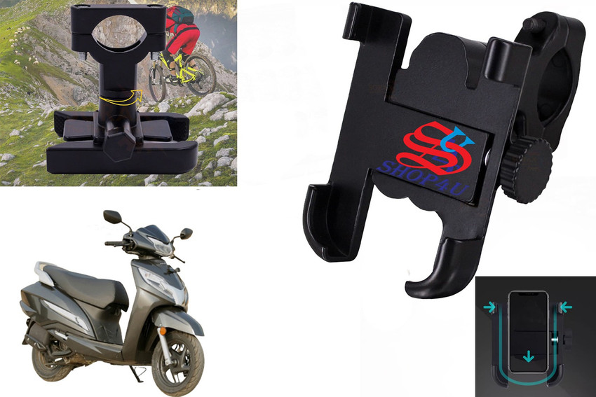 SHOP4U Metal CNC Bike Holder Compatible with All Smartphones for