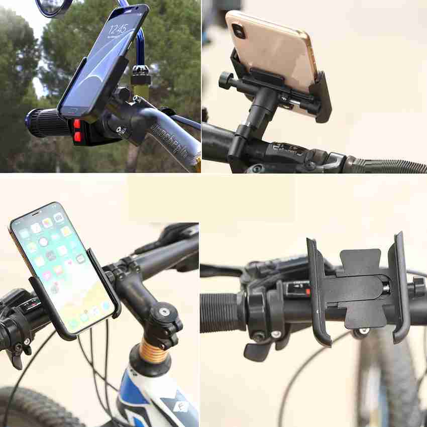 Cell phone holder for outlet bikes