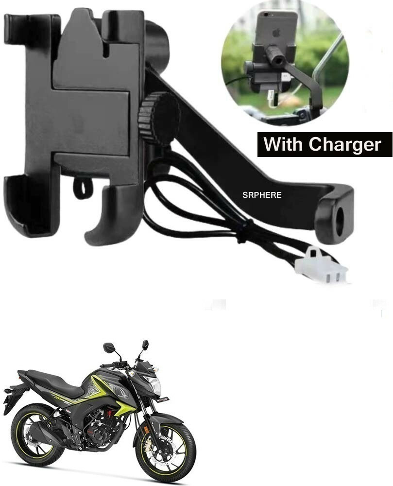 SRPHERE Aluminum Alloy C2 Waterproof bike mobile holder With Charger For CB Hornet 160 Bike Mobile Holder Price in India Buy SRPHERE Aluminum Alloy C2 Waterproof bike mobile holder With Charger