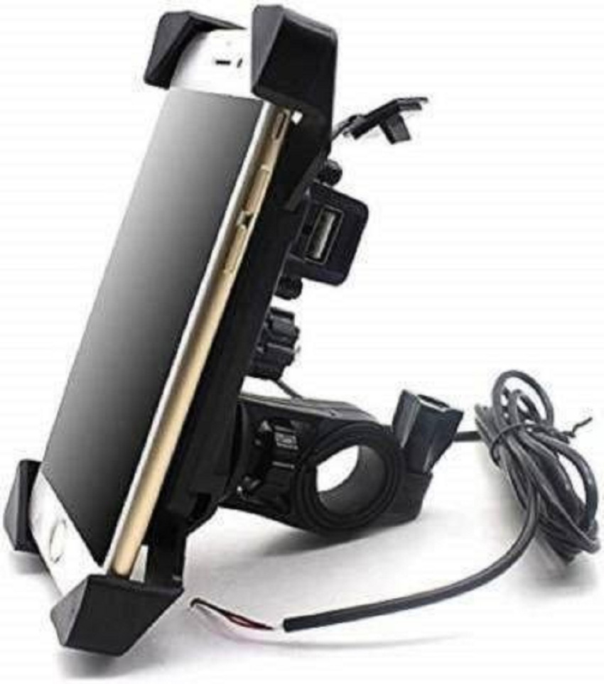 Bike mobile holder with charger flipkart hot sale
