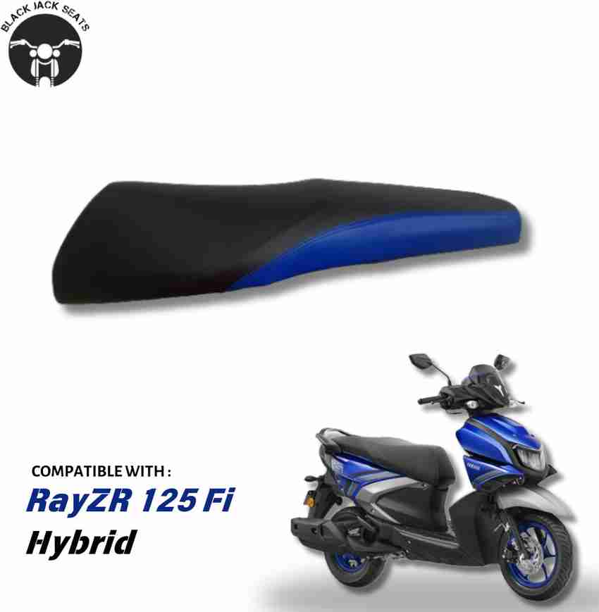 blackjackseats Premium Quality Seat Cover For Yamaha Ray ZR Black Blue Single Bike Seat Cover For Yamaha Ray ZR Price in India Buy blackjackseats Premium Quality Seat Cover For Yamaha