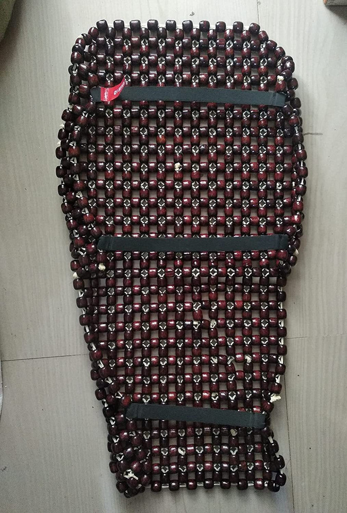 Q1 Beads Wooden Beads Scooter Scooty Seat Cover for Long Rides