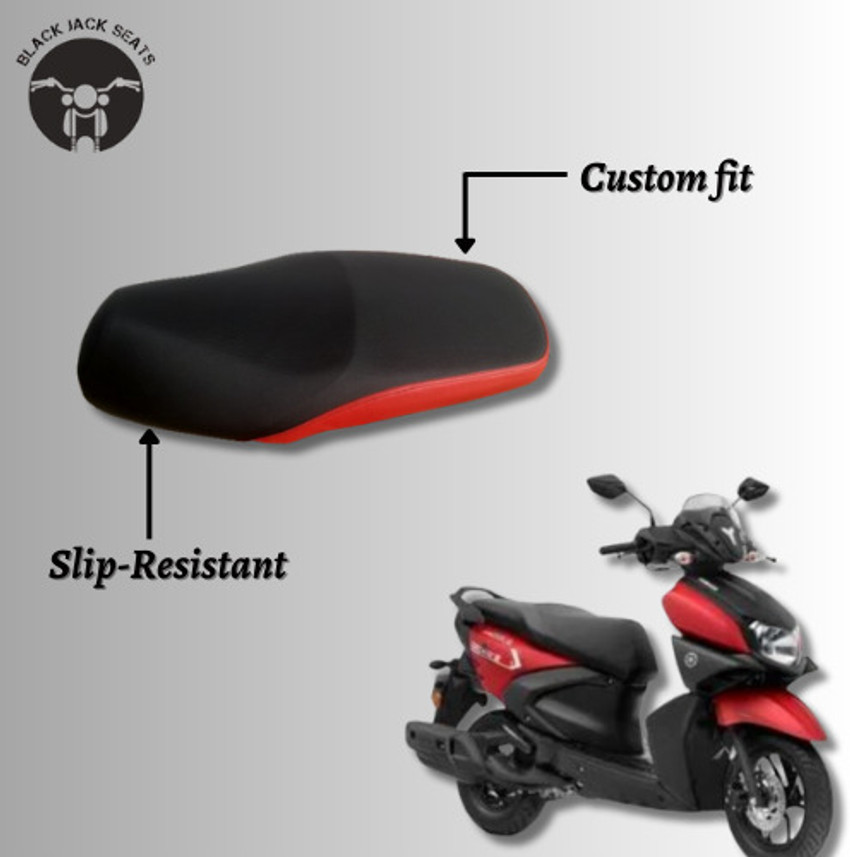blackjackseats Premium Quality Seat Cover For Yamaha Ray ZR Black Red Single Bike Seat Cover For Yamaha Ray ZR Price in India Buy blackjackseats Premium Quality Seat Cover For Yamaha