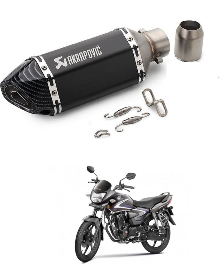 LOVMOTO Bike silencer cf Honda CB Shine Slip on Exhaust System