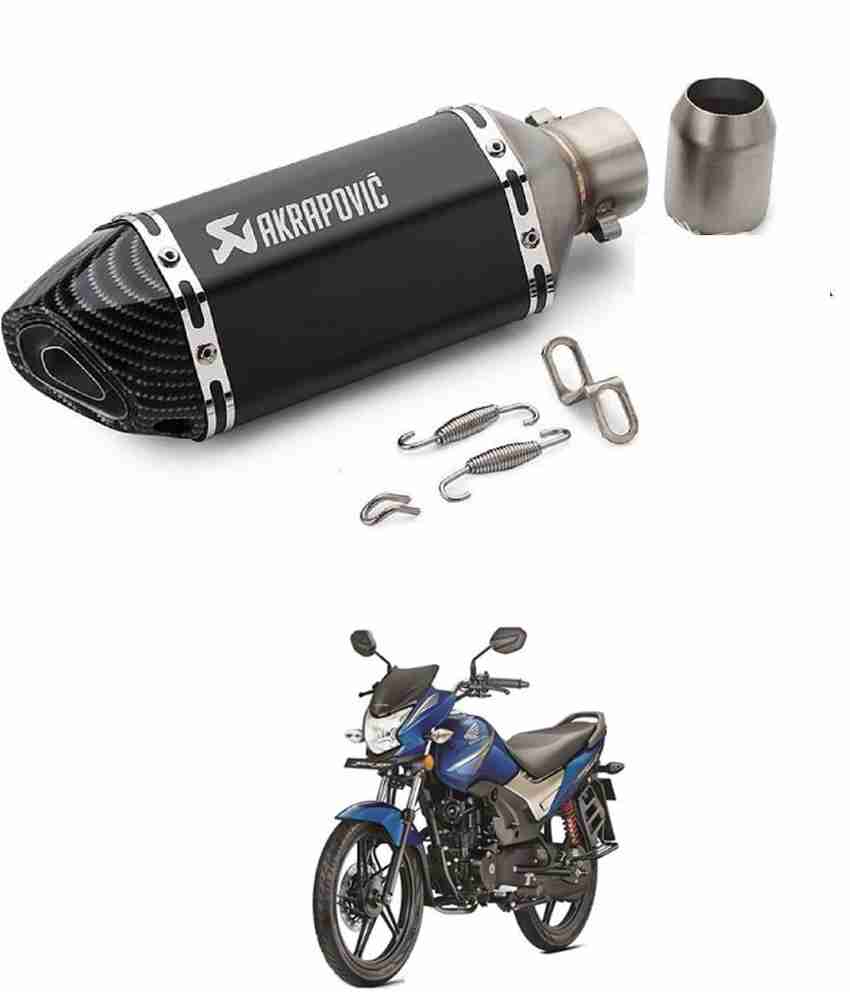 LOVMOTO Bike silencer cf Honda CB Shine Slip on Exhaust System