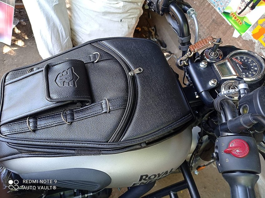 Uniware Leather Scratch Proof Mobile Pocket Tank Cover/Tank Bag Strap Royal  Enfield Classic 350, Classic 500, Classic Desert Storm, Electra Bike Tank  Cover Price in India - Buy Uniware Leather Scratch Proof Mobile Pocket Tank  Cover/Tank Bag Strap