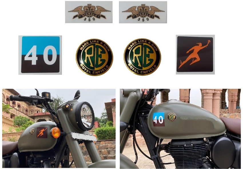 Gate 7 Petrol Tank Tool Box Logo for Royal Enfield Classic