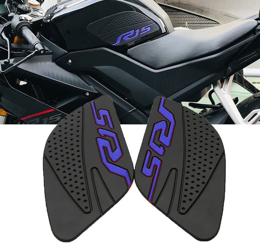 Vagary Blue Anti Slip Silicone Tank Pad Thai Pad For Yamaha R15 V3 V4 R15M Bike Tank Pad Price in India Buy Vagary Blue Anti Slip Silicone Tank Pad Thai Pad For