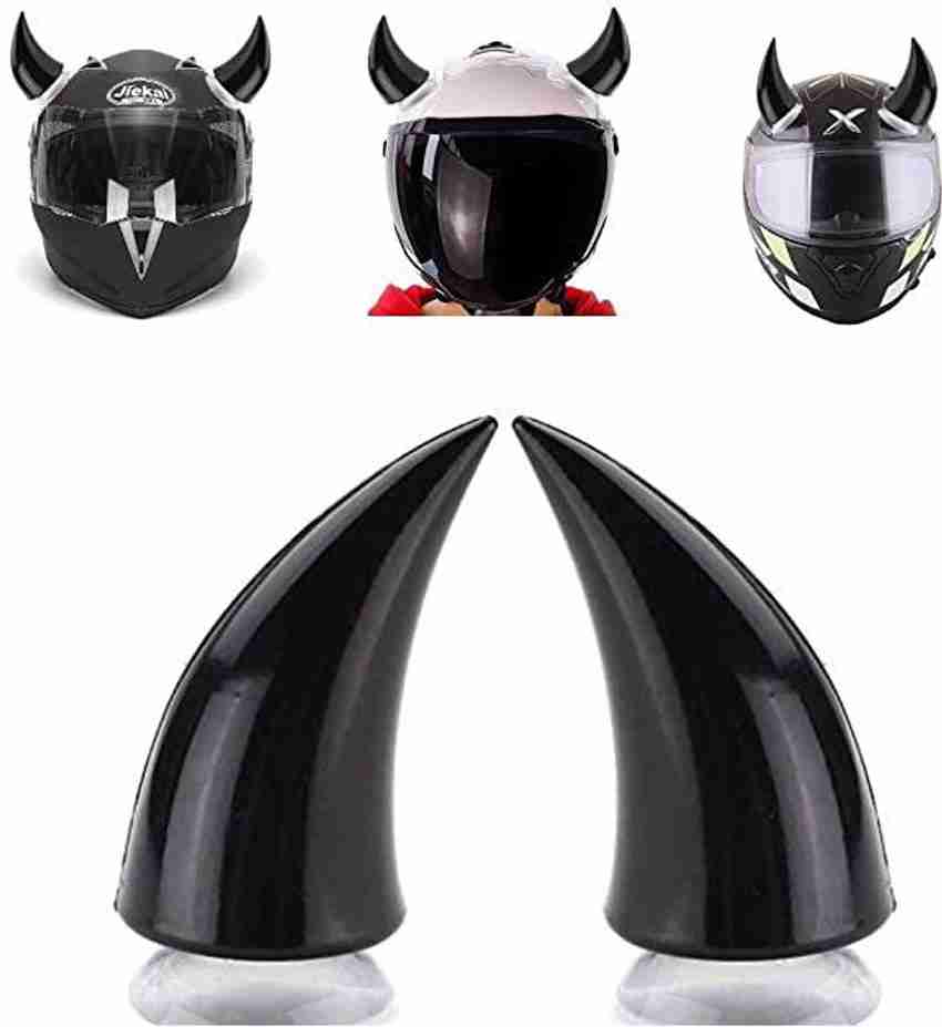 Bike helmet top with horns