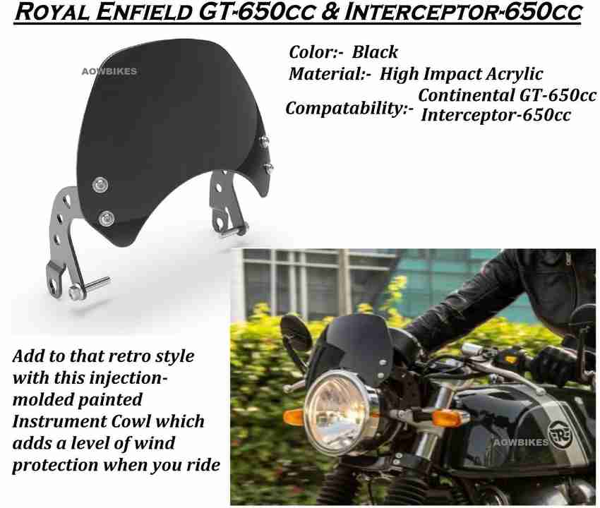 Interceptor 650 best sale windshield original