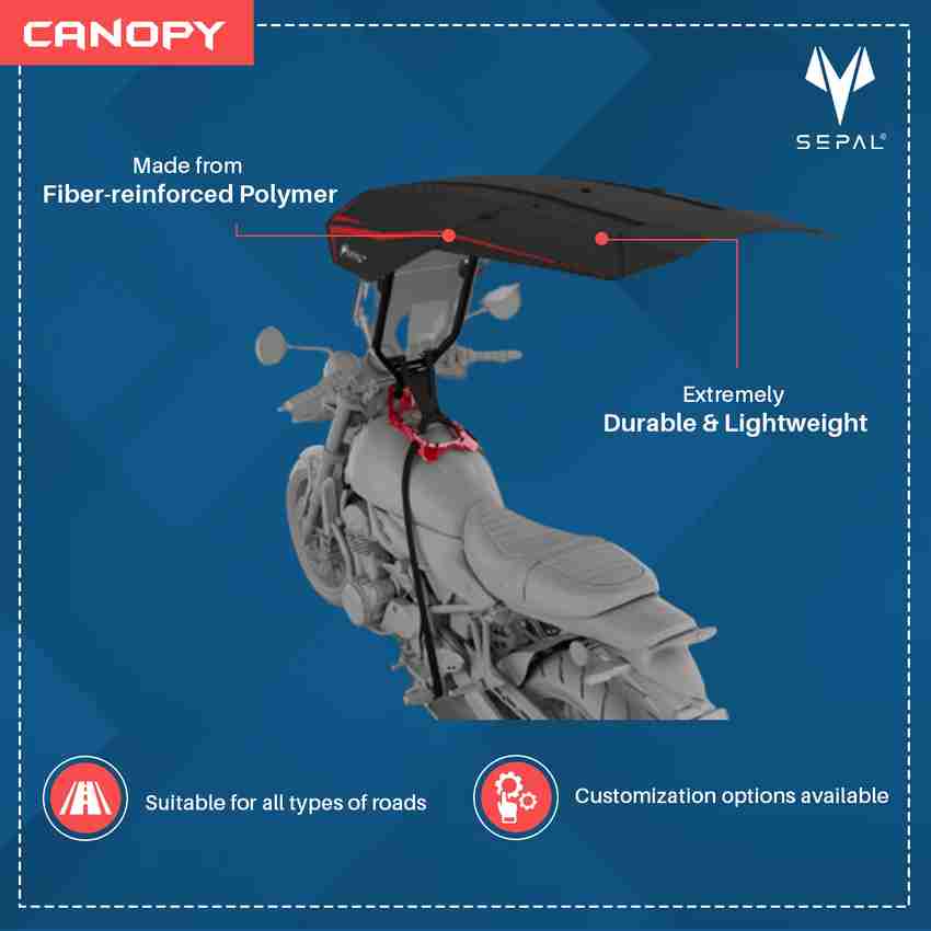 Motorcycle store weather protection