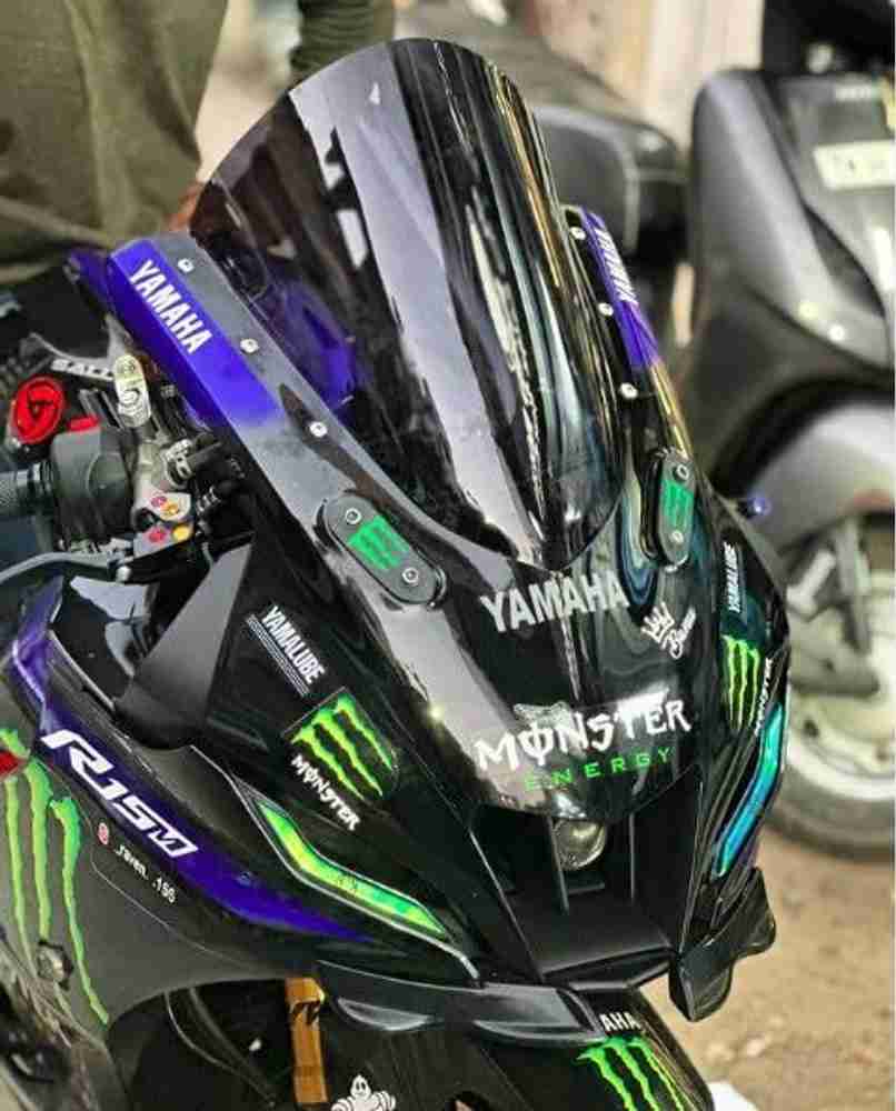 auto trends Smoke Black Indonesian Bubble Visor for Yamaha R15 V4 M Bike Windshield Price in India Buy auto trends Smoke Black Indonesian Bubble Visor for Yamaha R15 V4 M Bike