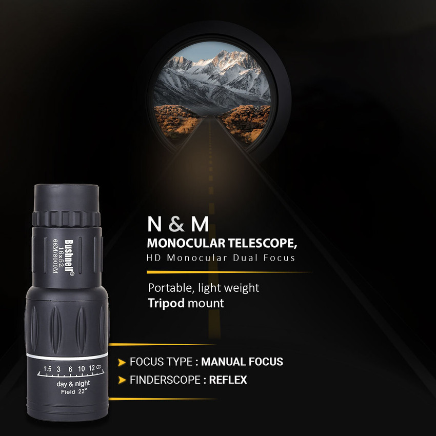 N M Store Bushnell 16x52 Monocular Telescope Monocular N M Store