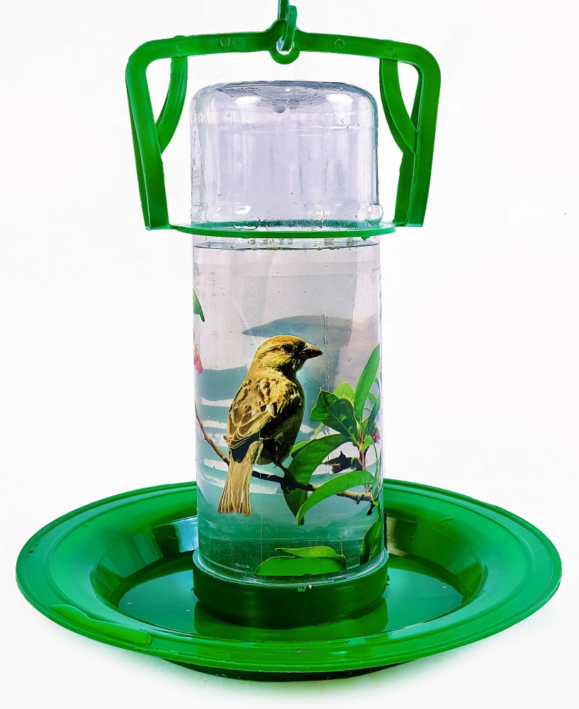 Glass bird hotsell water feeder