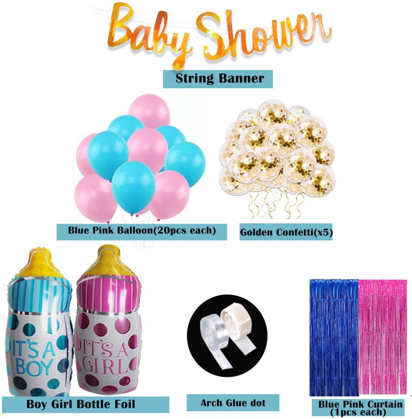 CAMARILLA Baby Shower Decoration Items Kit for Home Price in India