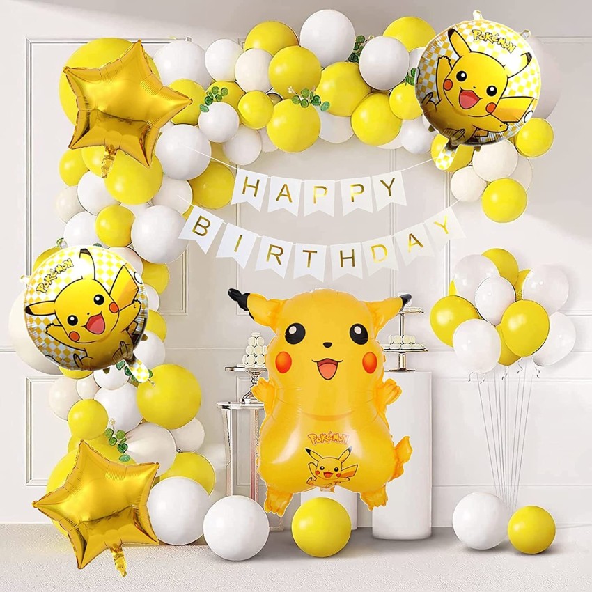 1iAM Pokemon theme birthday/Birthday decoration with Red-Yellow-Black-White  balloons Price in India - Buy 1iAM Pokemon theme birthday/Birthday  decoration with Red-Yellow-Black-White balloons online at
