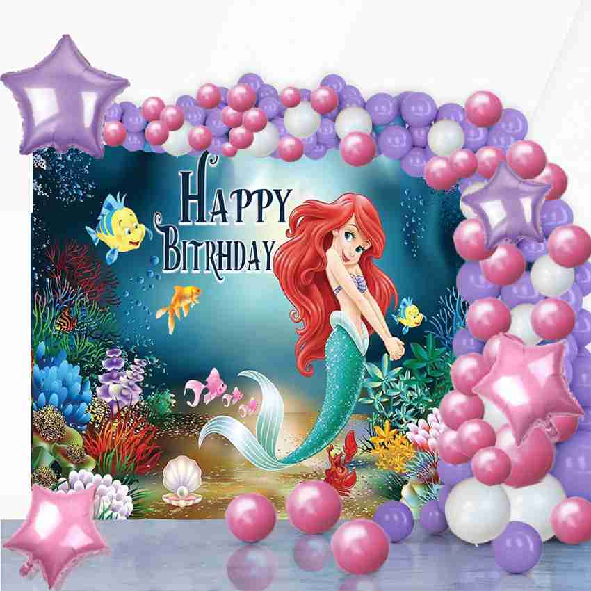 Theme My Party Mermaid Theme Birthday Party Combo Kits Price in
