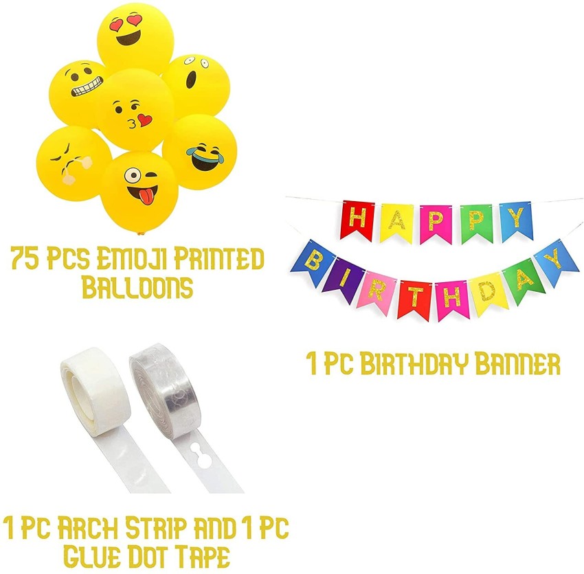 Flipkart Freesia Printed Emoji Theme Characters Balloon HB