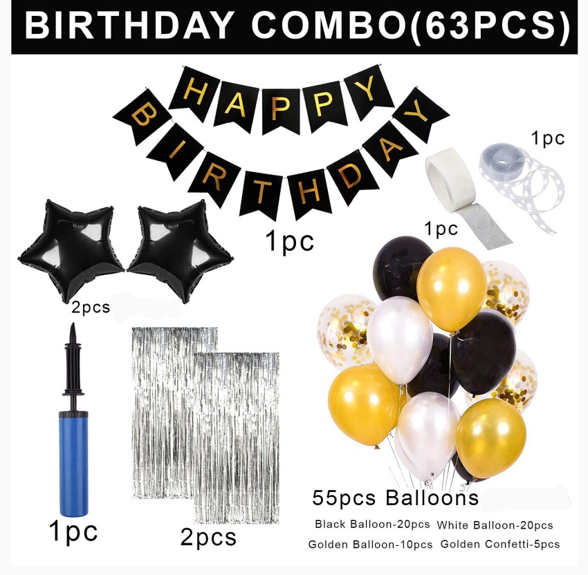 TTimmo4 Happy Birthday Decoration Kit Rose Gold and White Birthday  Decorations Theme Price in India - Buy TTimmo4 Happy Birthday Decoration  Kit Rose Gold and White Birthday Decorations Theme online at