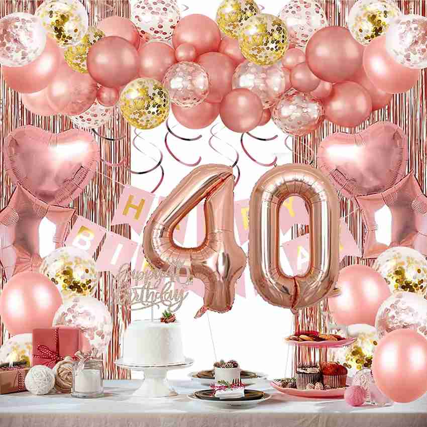 Party Spritz 40th Birthday Decorations for Women Happy Birthday