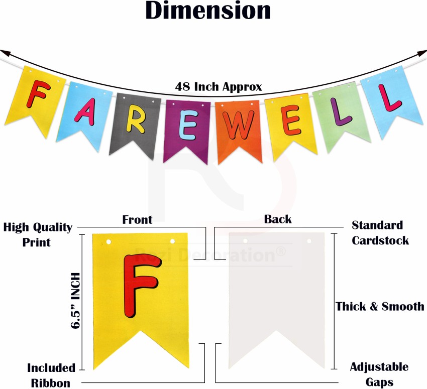 Farewell Party Decorations (Blue and White) | Party Corner