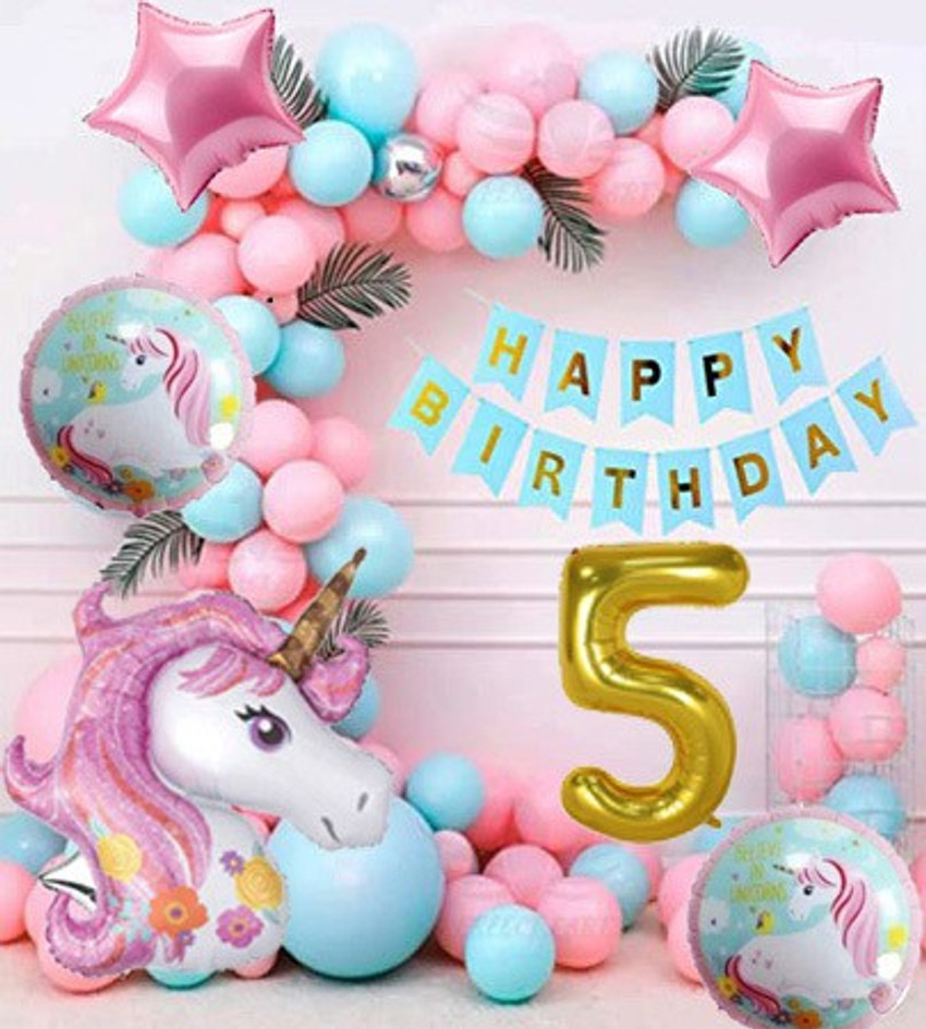Aoes Unicorn Theme Birthday Party Decoration For Boy Girl For