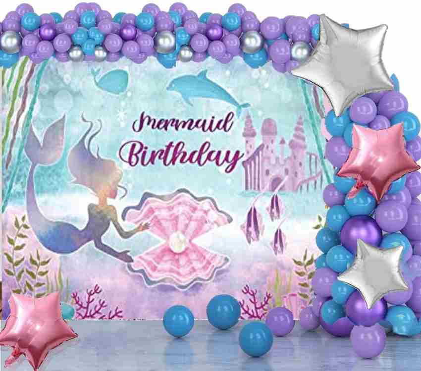 Theme My Party Mermaid Party Decorations for Girls Mermaid Party Supplies ,  The Sea Decor 13 Price in India - Buy Theme My Party Mermaid Party  Decorations for Girls Mermaid Party Supplies 