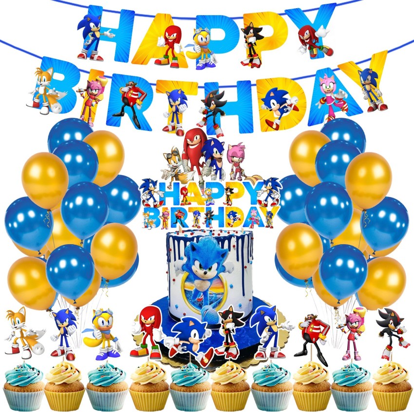 Fun and Flex SONIC BIRTHDAY PARTY DECORATION – Combo Theme