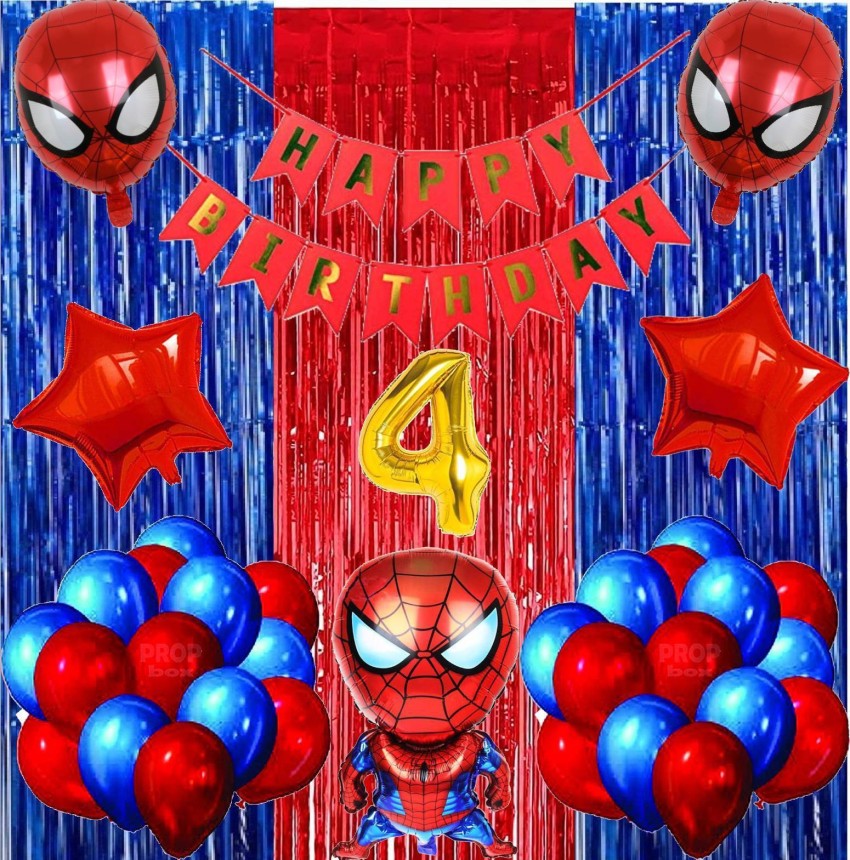 Birthday Decorations Spiderman Balloons Spider Man Happy Birthday Banner  Superhero Cake For Kids Party Decorations