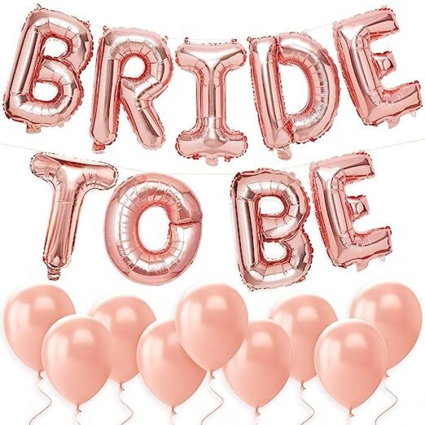 Pink bride to be decoration set combo kit for girls with banner