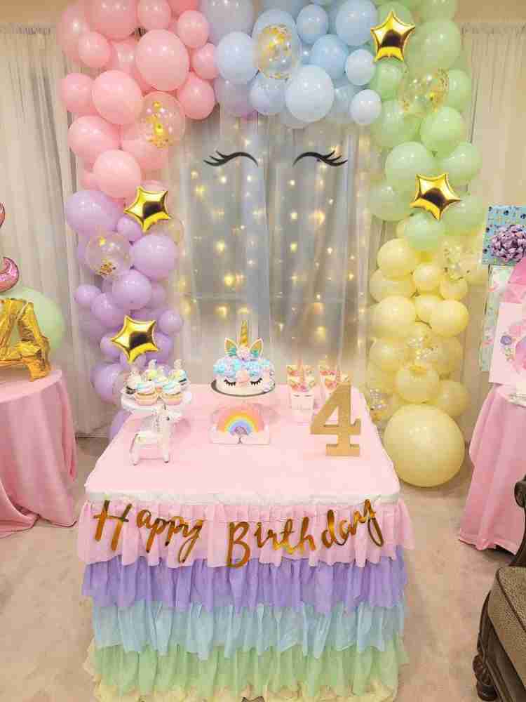 AOWEE Unicorn Party Decorations, 3D Unicorn Theme Balloon Arch