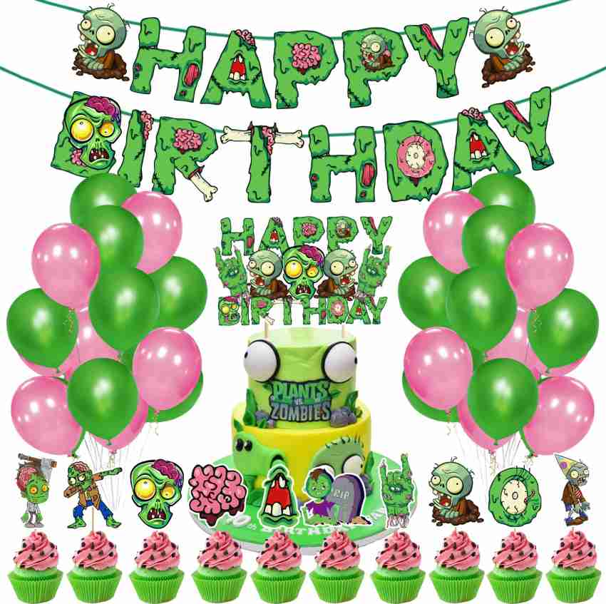 Pink and Green Balloon Garland / Disney Zombies Movie  Zombie birthday,  Zombie birthday party decorations, Zombie birthday parties