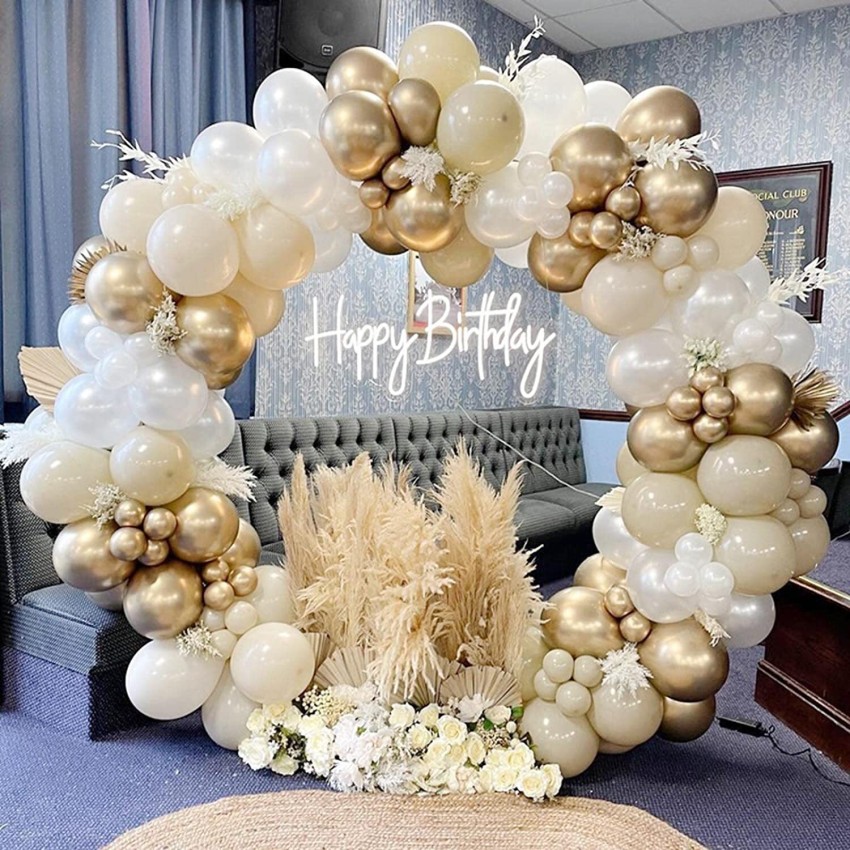 GoGoGoodie Birthday Party Decoration Gold Background Balloons Set