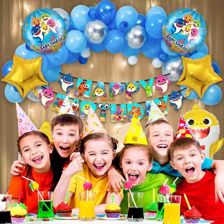 party assets Baby Shark Theme Birthday Decorations Kit Price in
