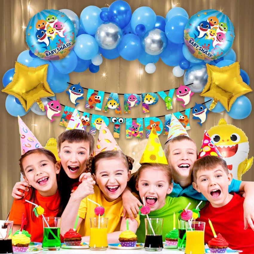 party assets Baby Shark Theme Birthday Decorations Kit Price in India - Buy  party assets Baby Shark Theme Birthday Decorations Kit online at