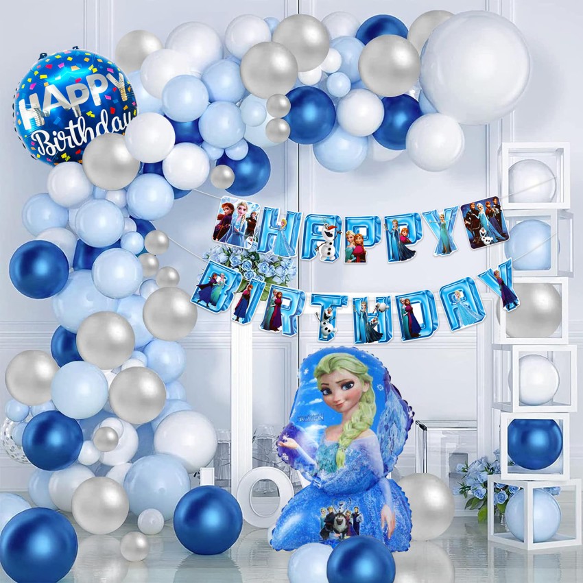 Frozen Theme Birthday Decoration for Girls 38Pcs - Princess Elsa