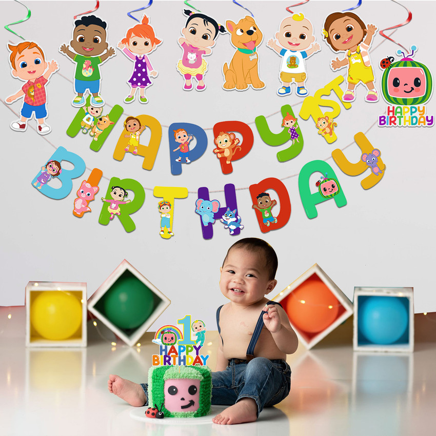Cocomelon outlet birthday decorations