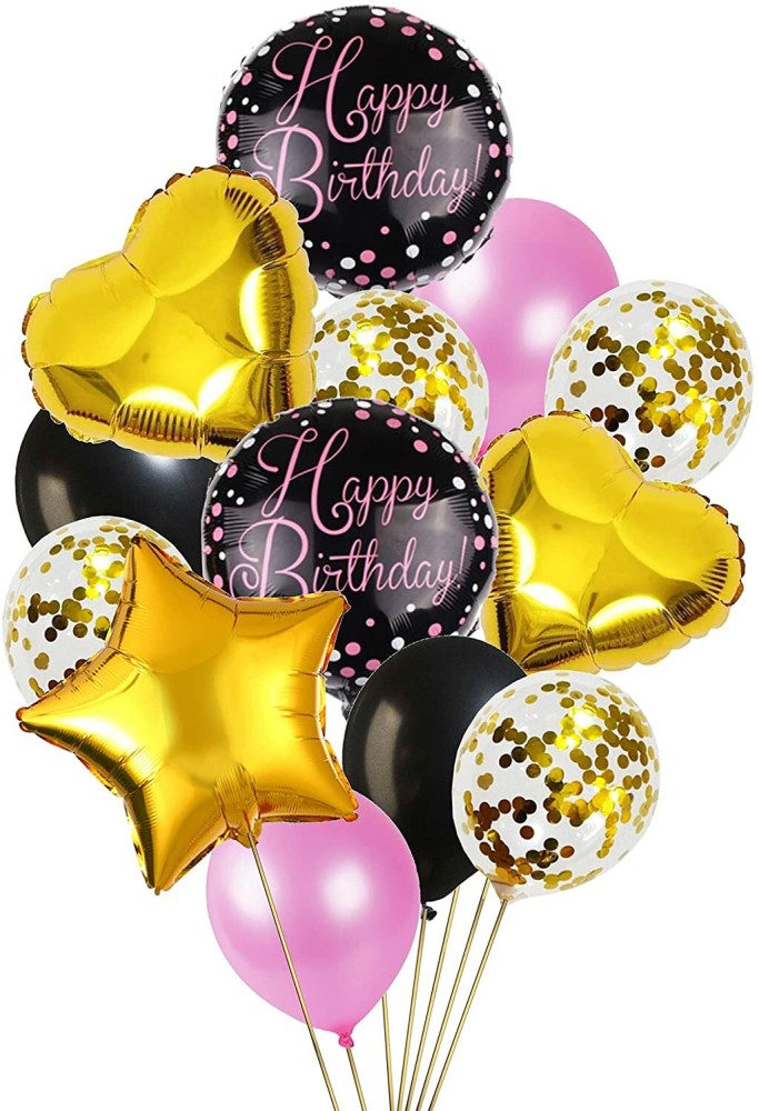 Gold birthday clearance balloons