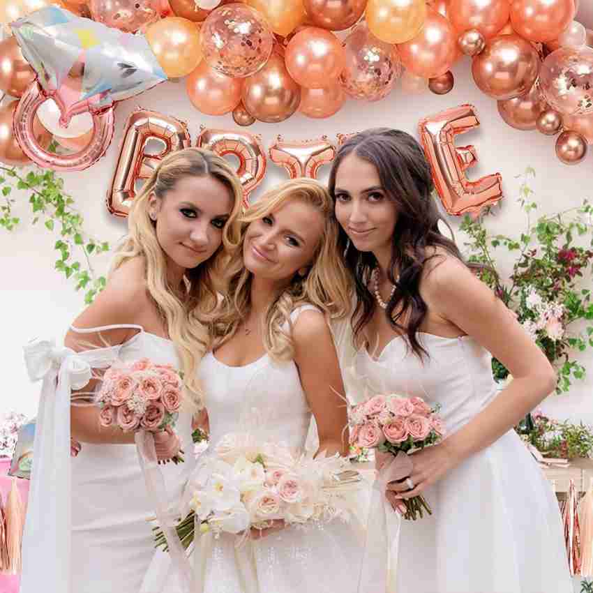 Rose gold bridal shower dress discount