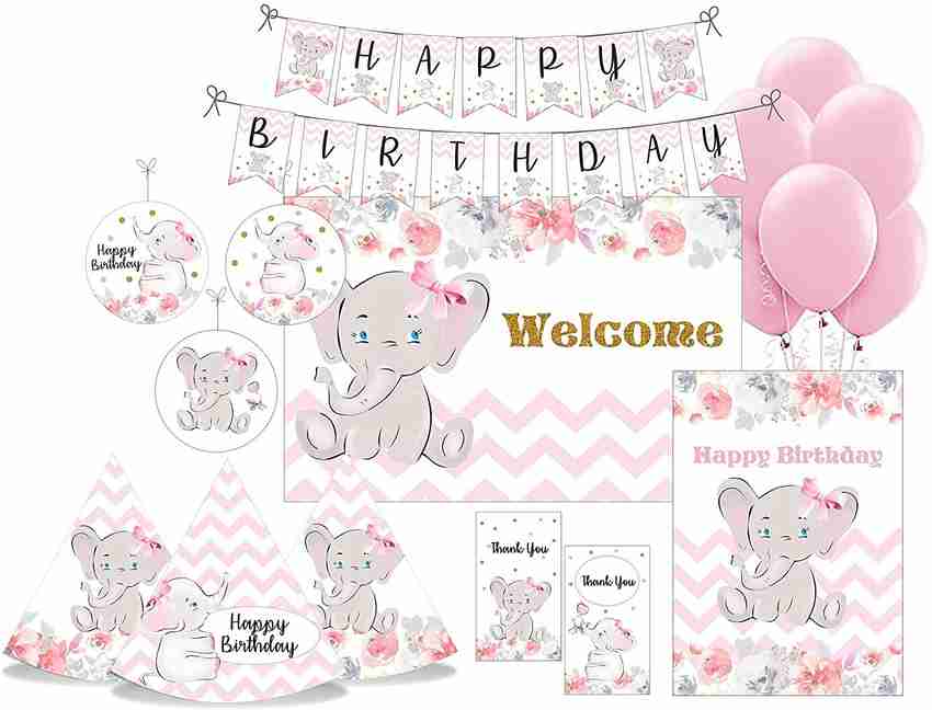 Baby elephant party decorations sales