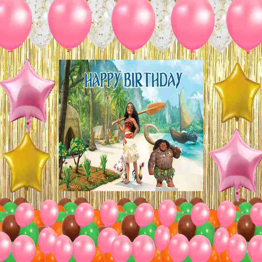 Theme My Party Moana Theme Birthday Party Combo Kit Price in India