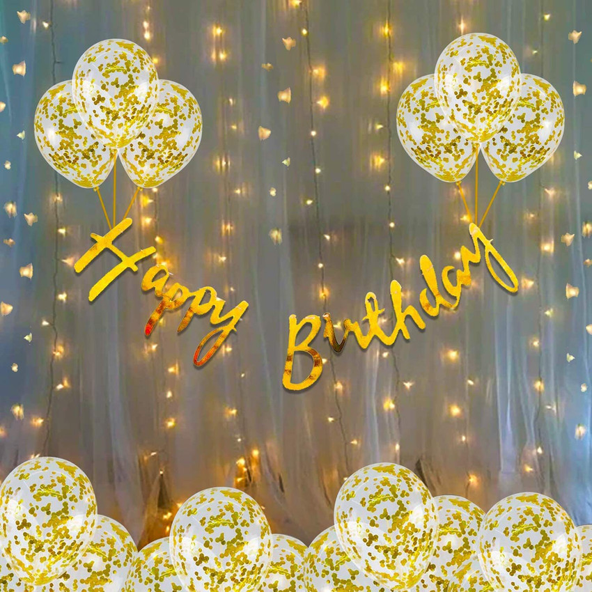 Birthday decoration lights top