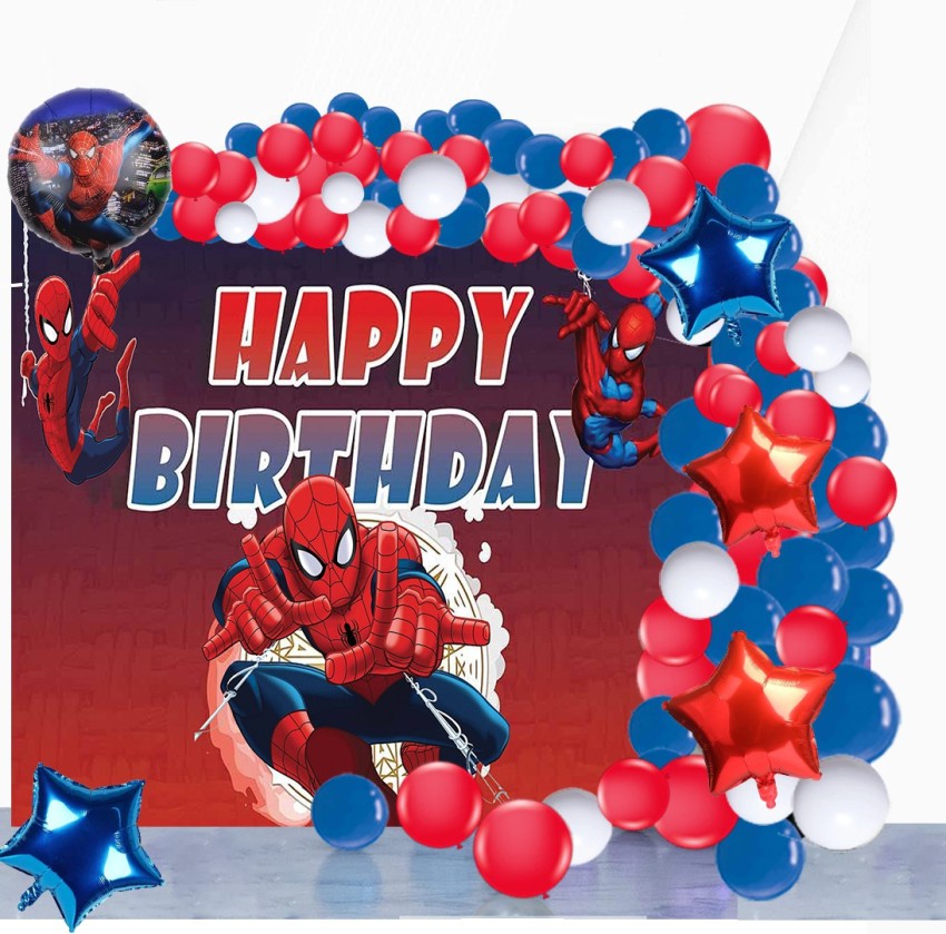 Theme My Party Spiderman Birthday Combo Kits Price in India - Buy