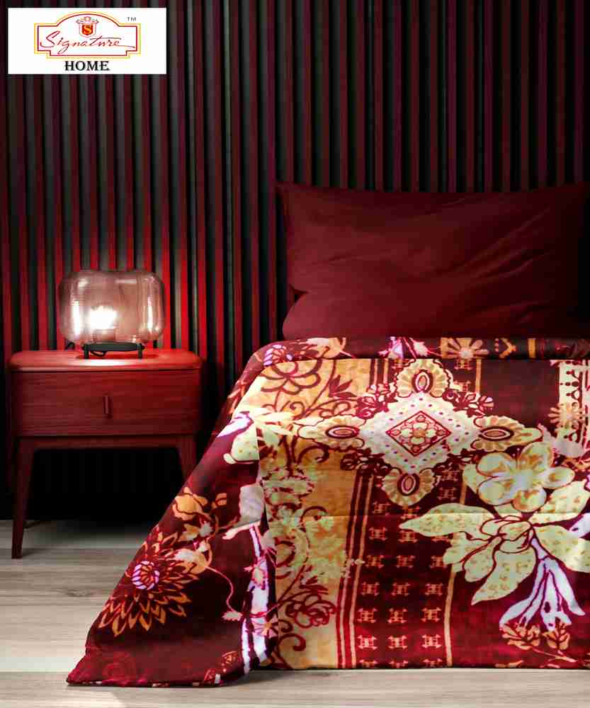 Signature floral double blanket top