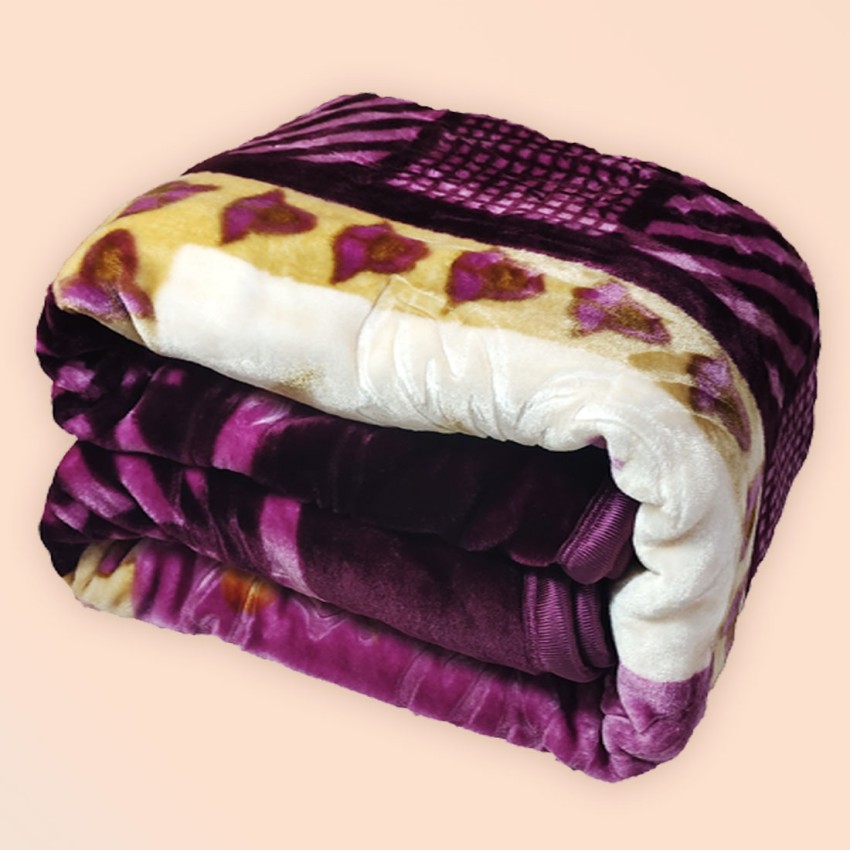 ADVENTURE Floral Double Mink Blanket for Heavy Winter - Buy ADVENTURE  Floral Double Mink Blanket for Heavy Winter Online at Best Price in India