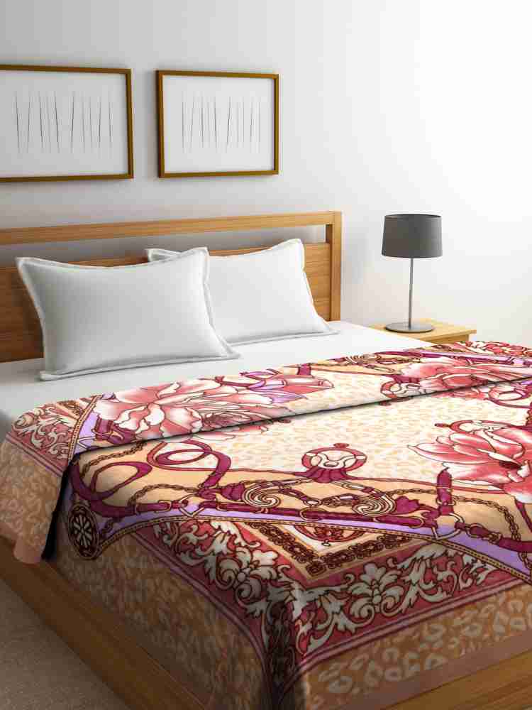 Klotthe Floral Double AC Blanket for Heavy Winter Buy Klotthe