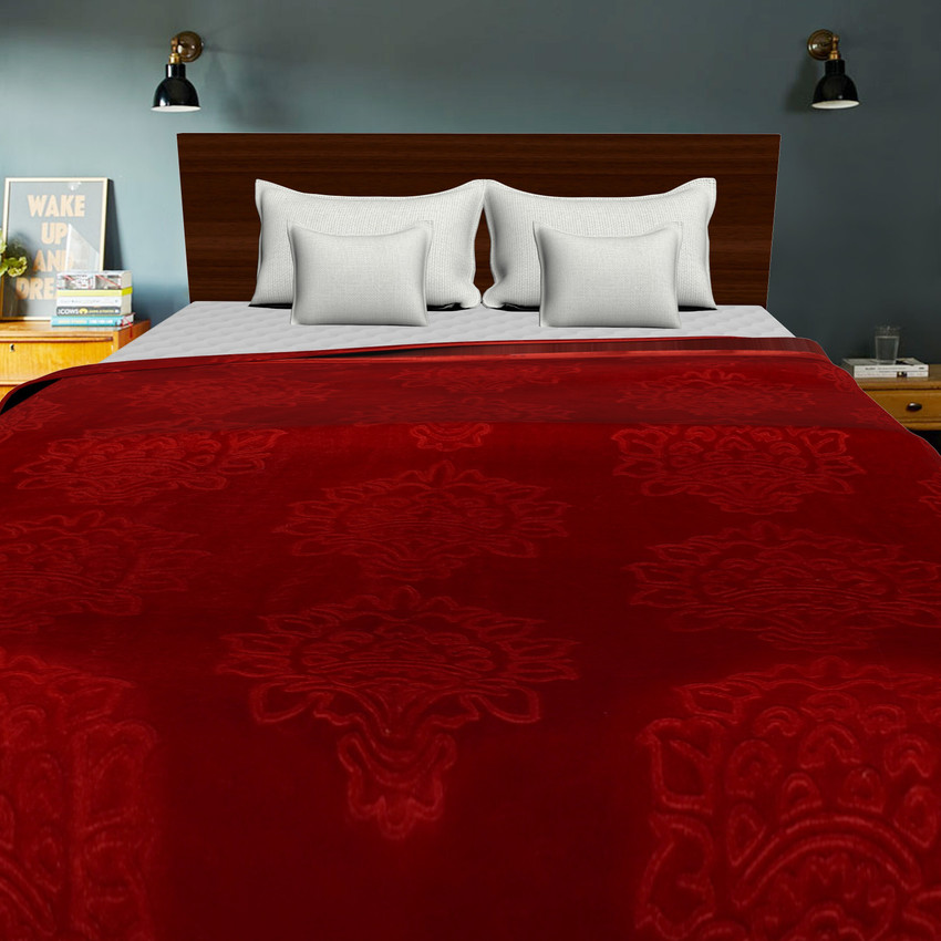 Magical floral single mink blanket outlet